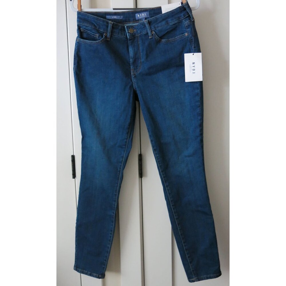 NWT $100 NYDJ Skinny Medium Wash Denim Jeans LIFT TUCK MSSD8706 - SIZE 6